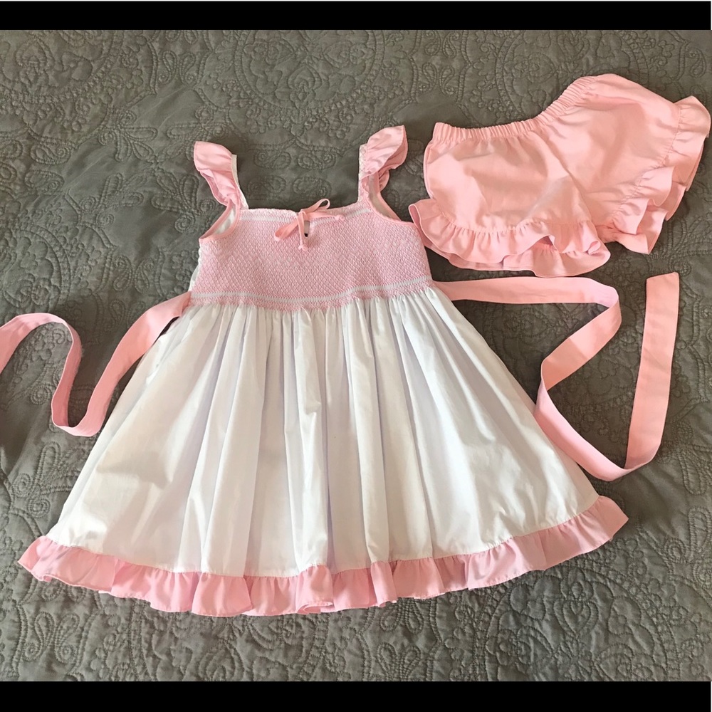 Well Dressed Wolf Pink Marshmallow with bloomers